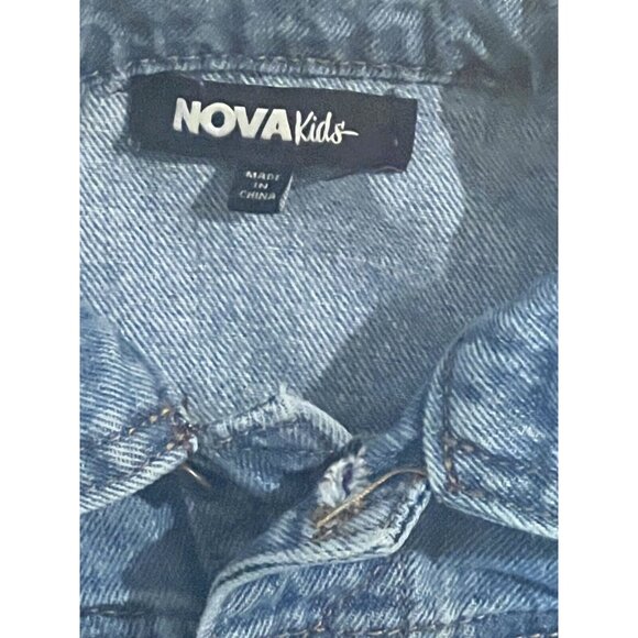 Fashion Nova Kids Toddler Smiley Face Girls Jean Denim Jacket Size 2 - Picture 4 of 5